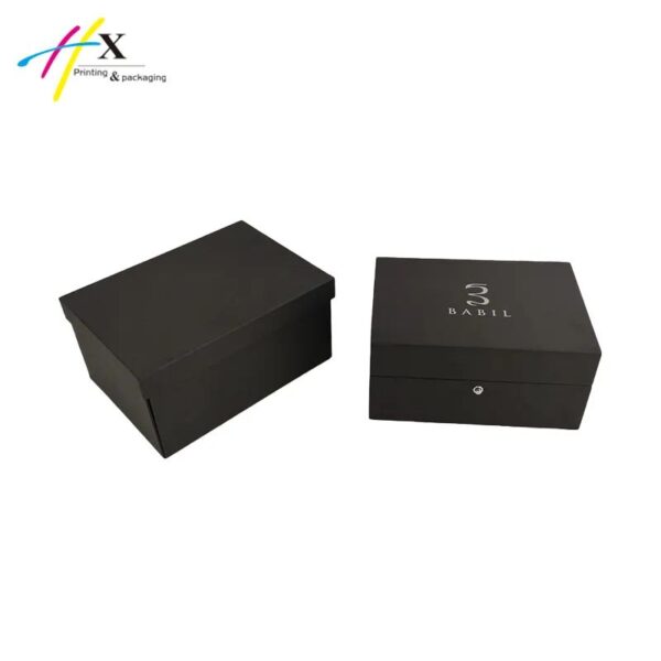 Accept custom order black wooden watch gift box with pillow insert - Image 2