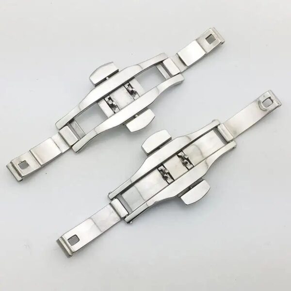 Customize Personal logo free 22/24/26mm watch strap buckle wholesale multiple cheap 201L/304L/316L stainless steel watch buckles - Image 2