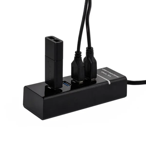 4 in 1 Ports Desktop Hub Splitter High Speed PC Usb3.0 4Port Adapter Charging 4-port Docking Station 2.0 3.0 Usb Hubs in Desk - Image 2