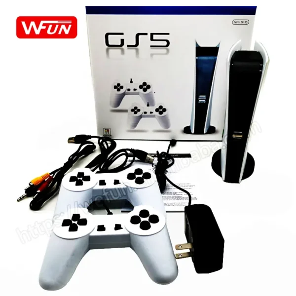 8 Bit Mini Game Station 5 TV Consola For PS5 Design with 300 Classic Games USB Wired Retro Video Game Console For NES