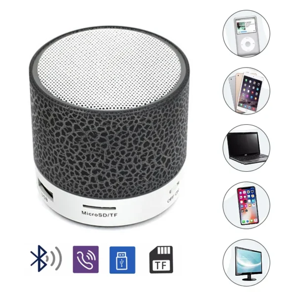 Amazon top seller portable speaker loud waterproof mini speaker night club speakers With LED lamp - Image 2