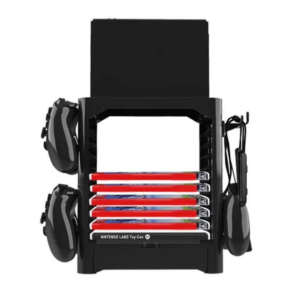 Disk Storage Tower Game Card Box Storage Stand Holder for Nintend Switch Controller Hanger - Image 2