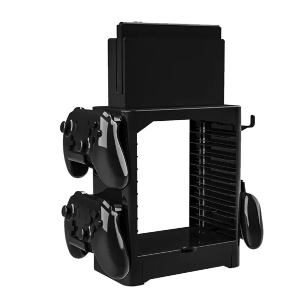 Disk Storage Tower Game Card Box Storage Stand Holder for Nintend Switch Controller Hanger