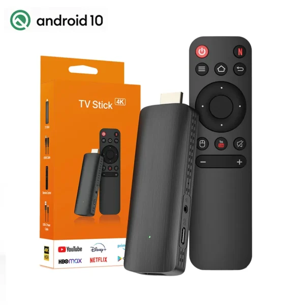 Elebao D6 Android TV Stick H313 Type-C HDMI 4K UHD 2.4/5.8G WiFi Android 10 H.265 Smart Sticks Android TV Stick