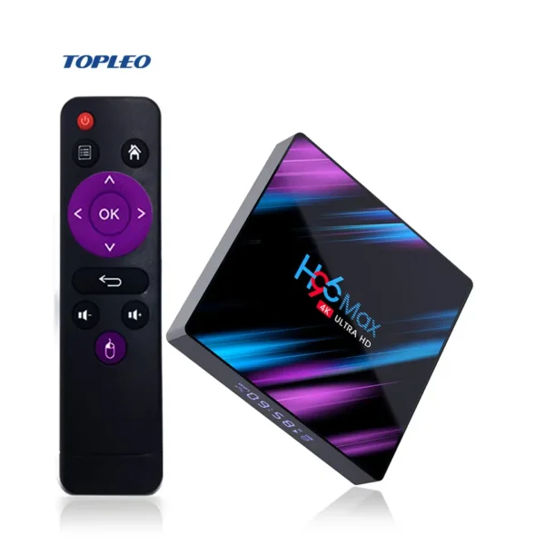 Latest design H96 max 2GB 4GB ram 16GB 32GB 64GB ROM RK3318 digital tv receiver android 9.0 iptv set top box