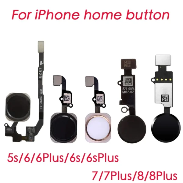 Mobile phone home Key Fingerprint With Touch ID Home Button Flex Cable For iPhone 5S 6 6S 6SPlus 7 7P 8 8Plus - Image 2