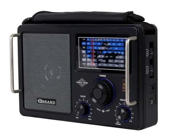 Multiband AM FM SW1-2 LW AIR 12 band radio portable world receiver radio with volume control