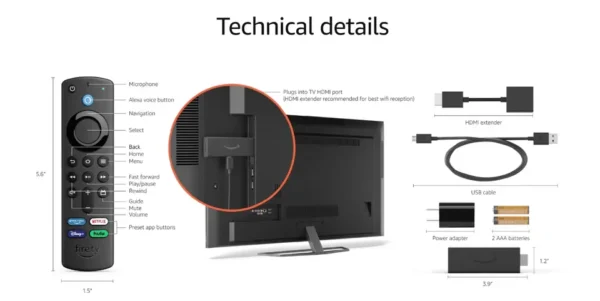 New Fire TV Stick 4K Max Streaming Media Player Voice Remote (includes TV controls) | HD streaming device - Image 2