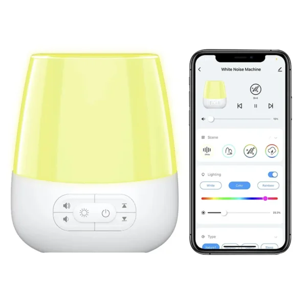 Newest Factory baby cry sensor multi function sleep aid night lights white noise machine - Image 2