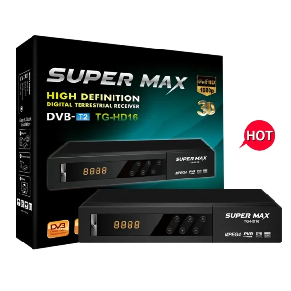 SUPER MAX TG HD16 High Definition Digital Terrestrial Decoder TV Receiver Set Top Box
