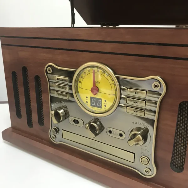Turntables USB SD with CD wireless player Vinyl Gramophone Player Cassette recorder fm radio - Image 2