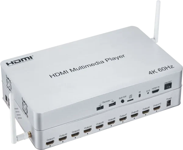 V2.0 Full HD 1080p 3D audio video player HDD 10-ways HDMI media player - Image 2