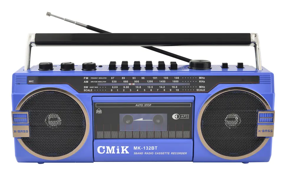 cmik mk-132 BT vintage cassette recorder player am/fm/usb portable radio - Image 2