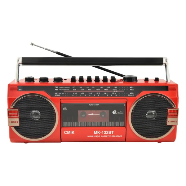 cmik mk-132 BT vintage cassette recorder player am/fm/usb portable radio