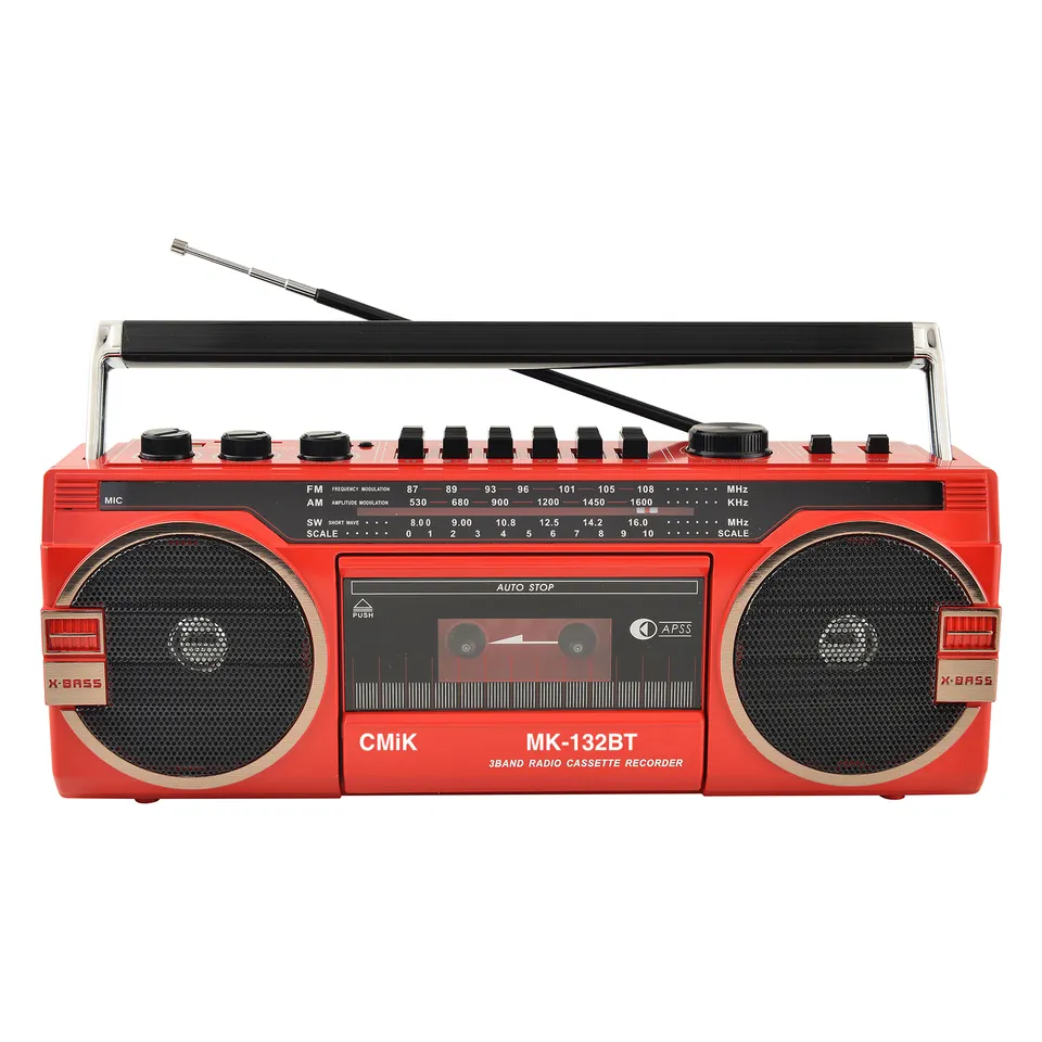 cmik mk-132 BT vintage cassette recorder player am/fm/usb portable radio