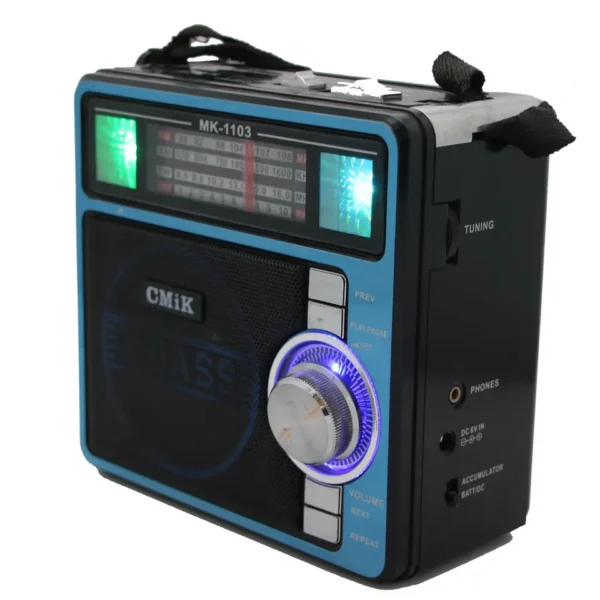 cmik mk-1103 speaker USB/TF card long range old weather other emergency flash led light crank am/fm/sw hot home portable radio - Image 2