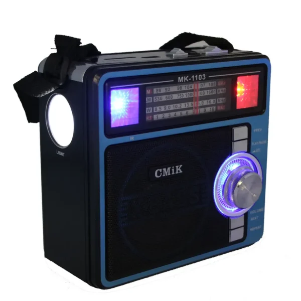 cmik mk-1103 speaker USB/TF card long range old weather other emergency flash led light crank am/fm/sw hot home portable radio