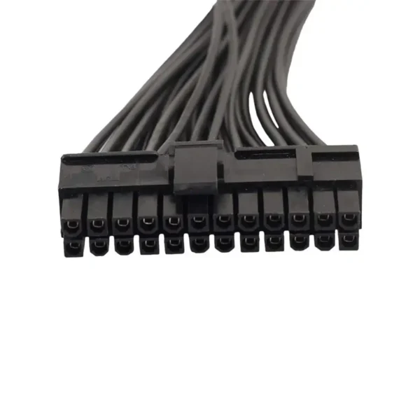 Dual PSU Power Supply Extension Cable for 24 pin Power cable