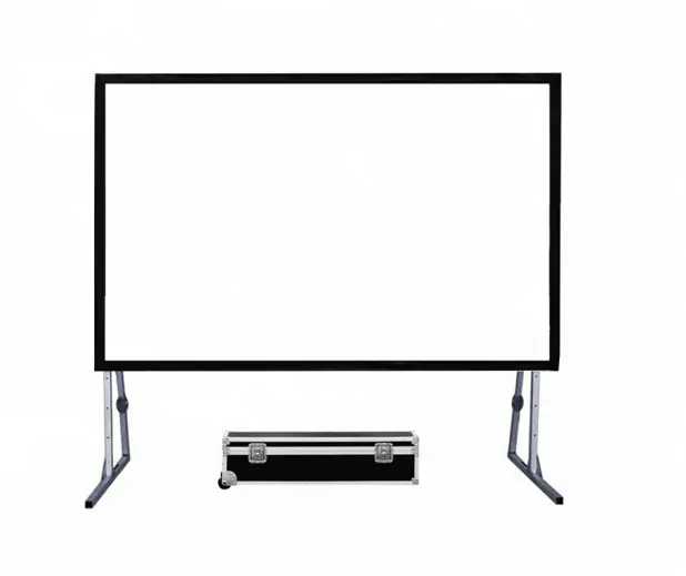 XJK 150 180 200 220 250 300 inch 16:9 4:3 front and rear fast fold projection screen portable outdoor projector screen