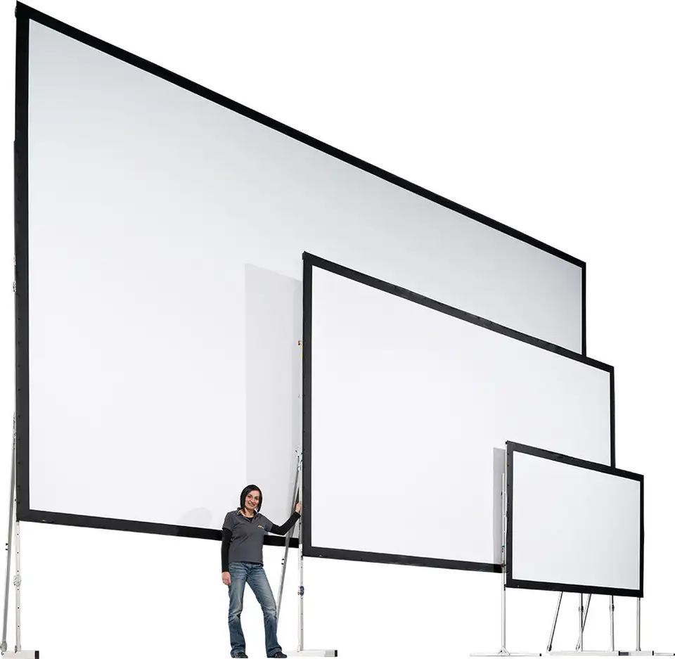 XJK 150 180 200 220 250 300 inch 16:9 4:3 front and rear fast fold projection screen portable outdoor projector screen - Image 2