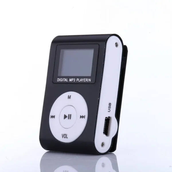 Promotion Gift Mini Portable Aluminum Clip MP3 LCD Screen With Card Slot MP3 Player For Running