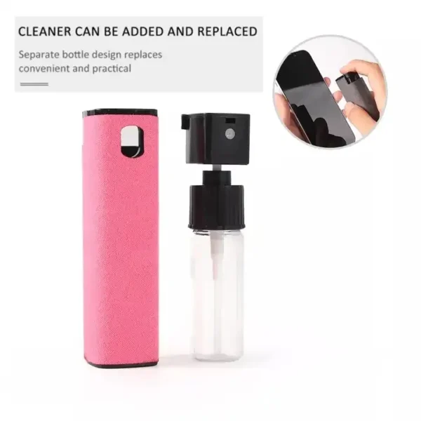 New product 2023 Cell Phone Display Touch Screen Mist Cleaner Portable LCD Screen Cleaner Spray Phone Microfiber Screen Cleaner