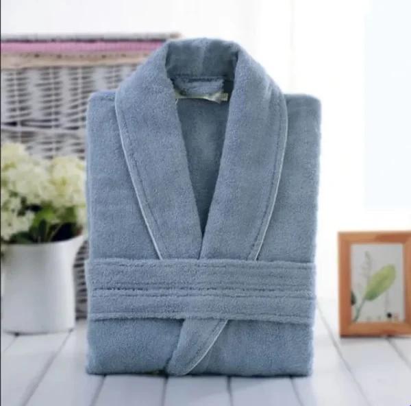 Solid Bath Robe For Men & Women – Unisex – 100% Cotton Light Weight