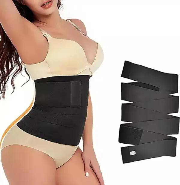 3M-6M Waist Trainer Belt Women Slimming Bandage Wrap Bodyshaper Tummy Shapewear Trimmer Belt Corset Top Stretch Band - Image 2