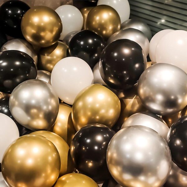 50 PCS Pack Of Large Metallic Shiny Balloons for Birthday Party/Decorations, Weddings, Baby/Bridal Shower, Anniversary Party, Welcome Party Balloons Set Birthday Accessories.