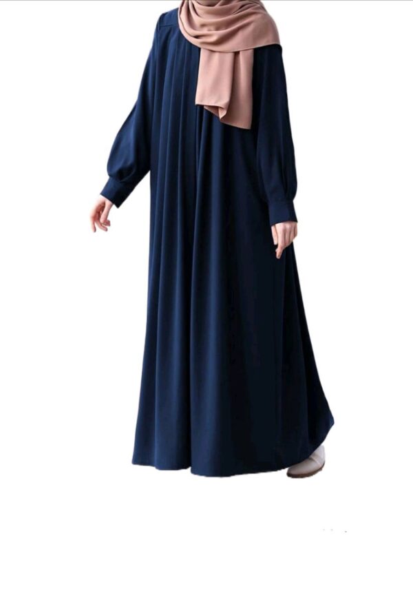 Georgette front zip with both sided pocket abaya with belt for girls and womens