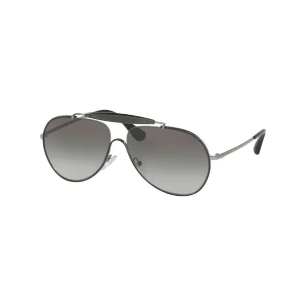 Prada Sunglasses Pilot Metal Black/Gunmetal Frame Grey Gradient Lenses-PR56SS-7AX5O0-59