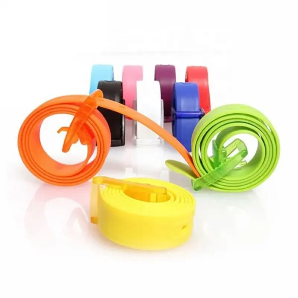 Fashion Color Strong Custom Silicone Plastic Rubber Belts for Man - Image 2