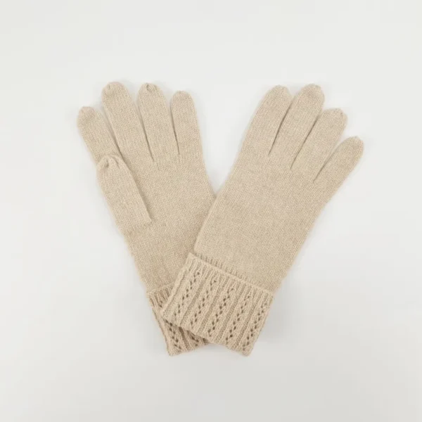 IMField OEM Cashmere Gloves Mittens Women Finger Touch Screen Winter Warm Knitted 100% Cashmere Gloves