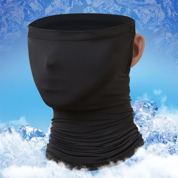 Outdoor ice silk headscarf men's and women's bicycle riding mask summer sunscreen cover magic scarf - Image 2