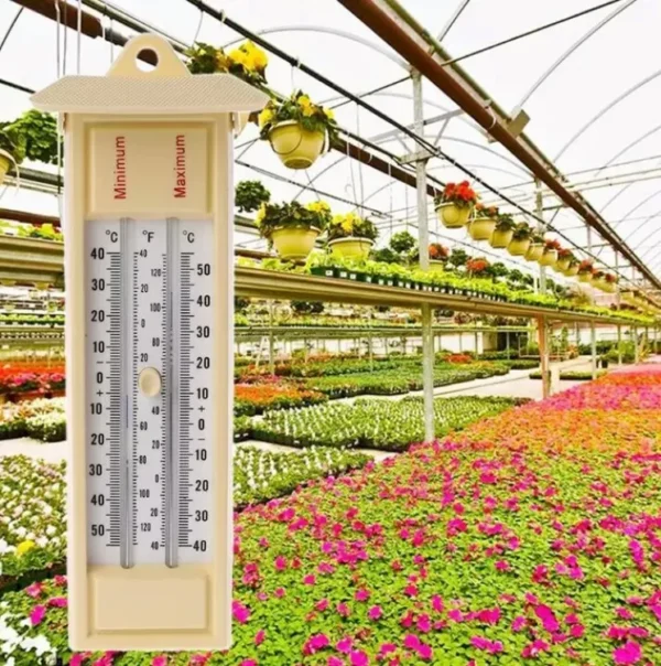 -40 to 50degreeC / -40 to 120degrenF Maximum & Minimum Thermometer Poultry Farming Hydroponic System Indoor Outdoor Garden Greenhouse Wall Temperature Monitor