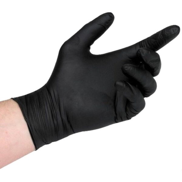 Black Kitchen And Surgical Gloves Waterproof 5 Pairs