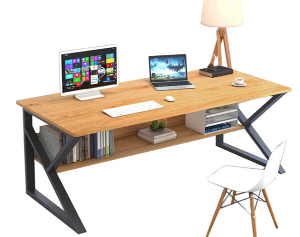 Office Table Desktop Table With Book Shelf