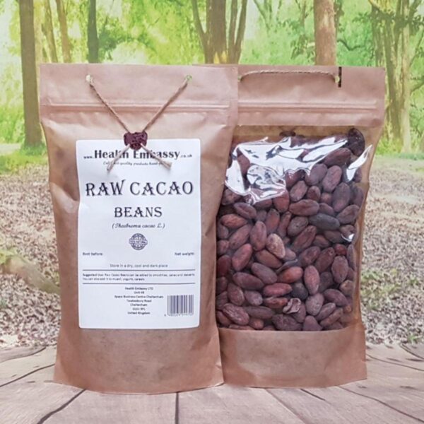 Raw Cacao Beans (Theobroma cacao L.)100gm