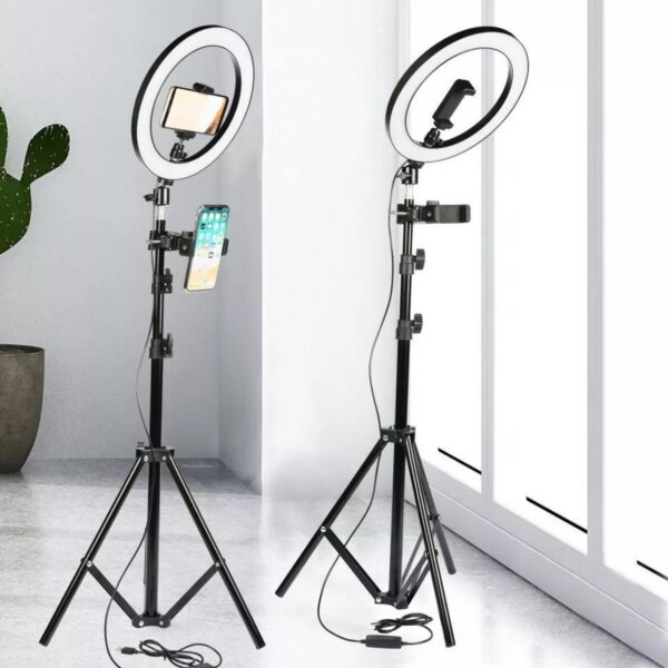 7 Feet Tripod with 360 Rotatable Ball Head & Fancy Mobile Holder Tripod for Mobile Dslr Camera Ring Light Studio Light