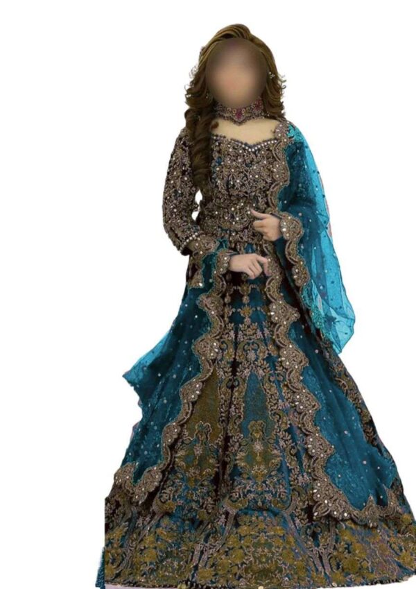 Net lengha heavy fancy unstiched wedding wear