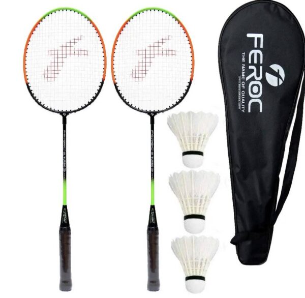 Pair of two rackets for any age with free shuttles